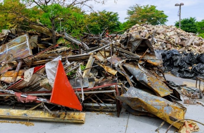 debris after a fire in big wells