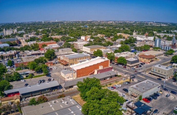 new braunfels aerial view