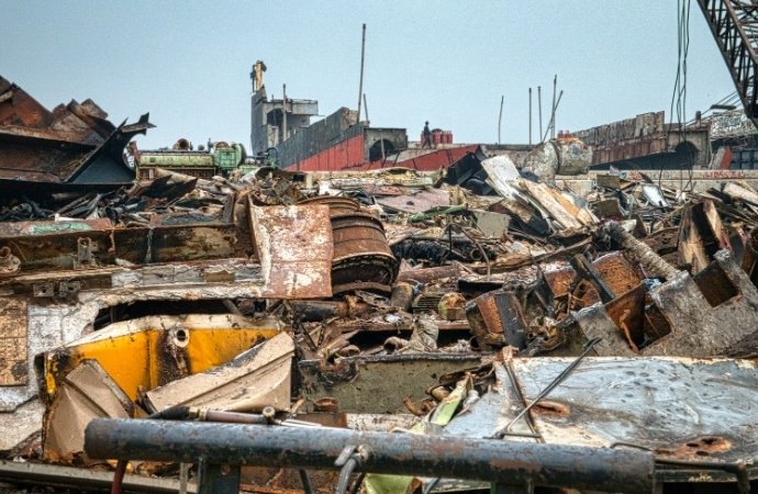 different debris after a storm