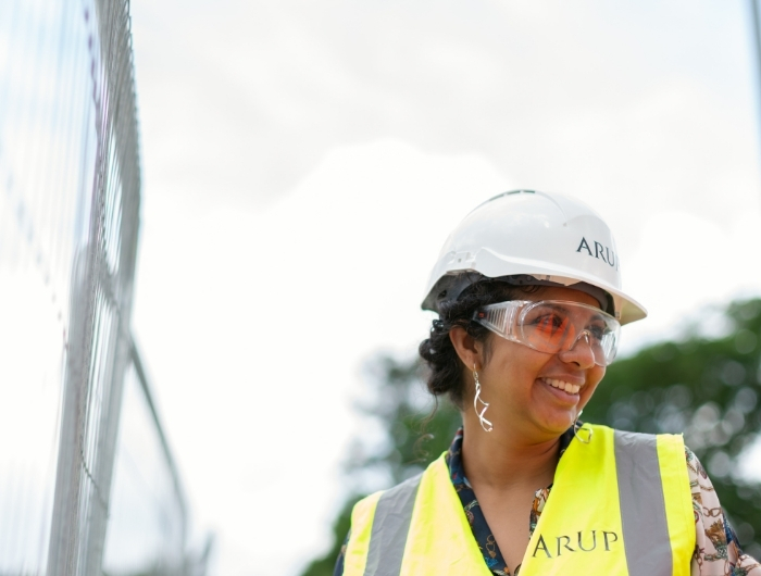 contractor talking to a dumpster company