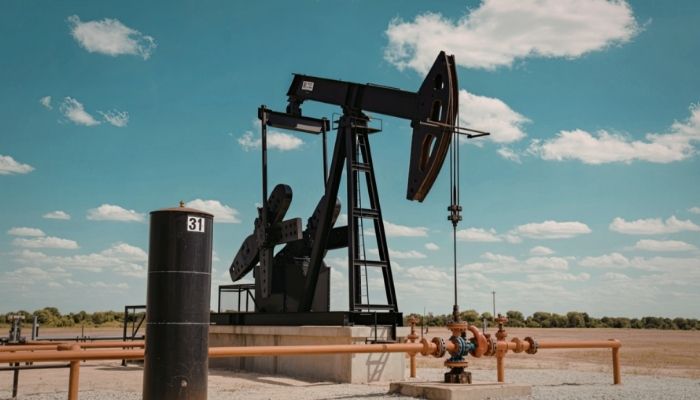 oil pumps operating midday in texas