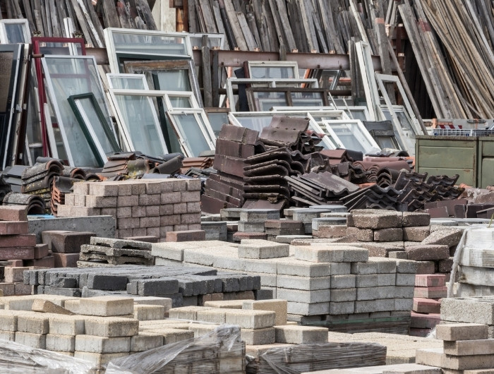 several heavy waste materials